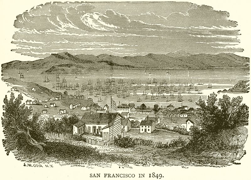 San Francisco em 1849 de English School
