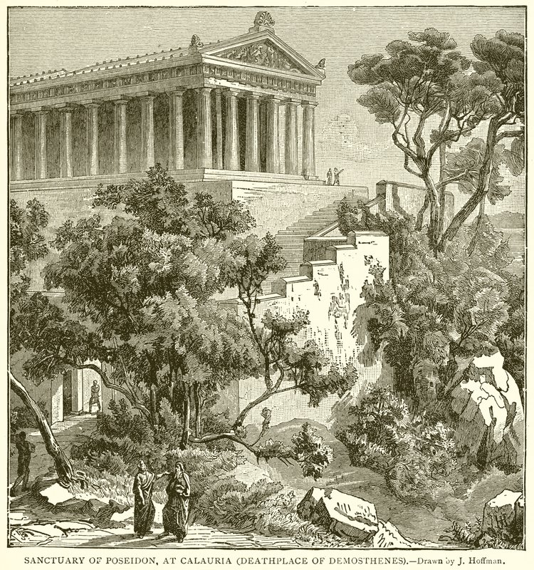 Santuário de Poseidon, em Calauria (Deathplace of Demosthenes) de English School