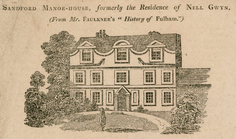 Casa senhorial de Sandford, Fulham, Londres, anteriormente a moradia de Nell Gwynne de English School
