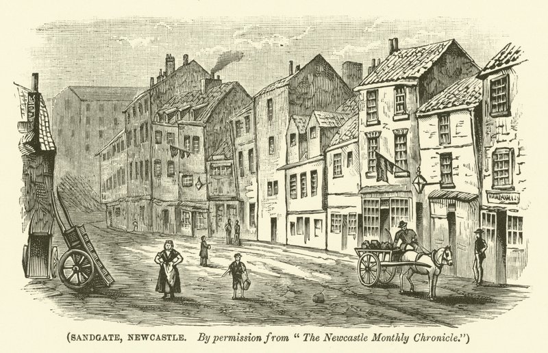 Sandgate, Newcastle (gravura) de English School