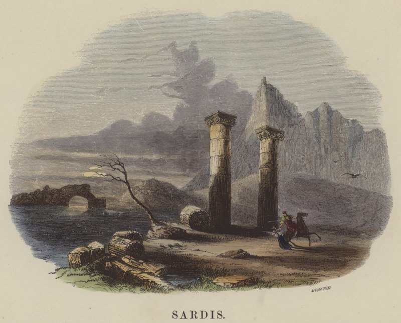 Sardis (gravura colorida) de English School