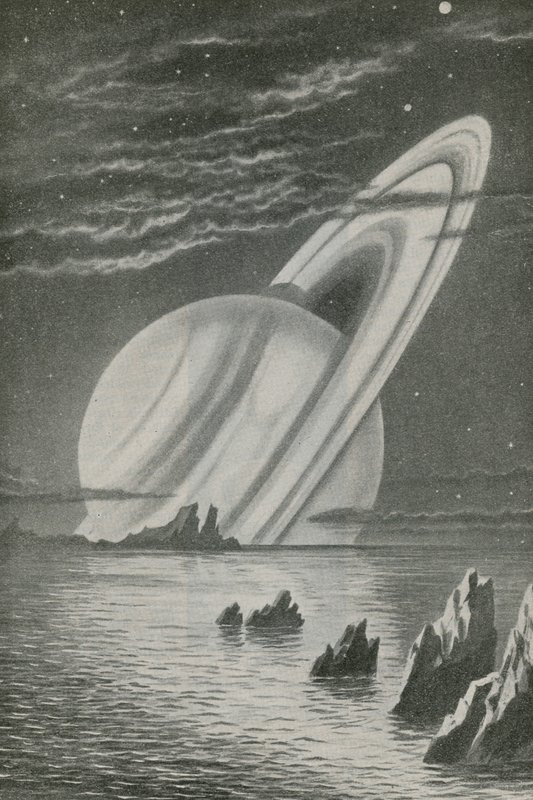 Saturno como um sol poente de English School