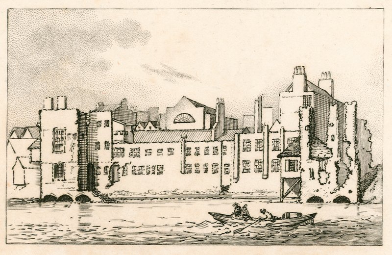 Savoy, Londres, como é atualmente, 1792 de English School