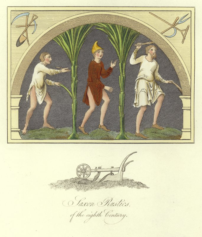 Rustics saxão do século VIII de English School