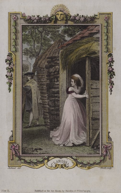 Cena de Clarissa, por Samuel Richardson de English School