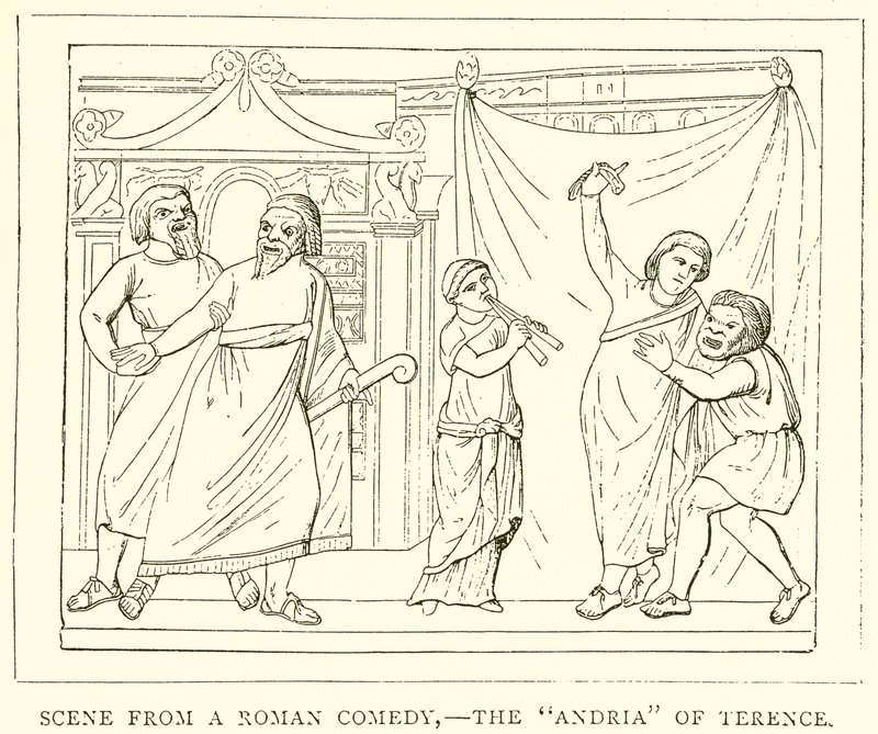 Cena de uma comédia romana - The Andria of Terence de English School