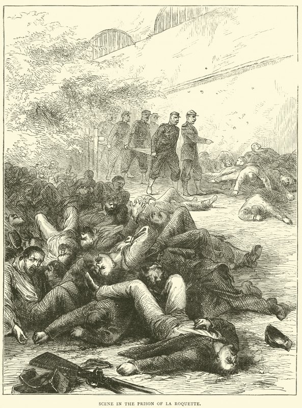 Cena na prisão de La Roquette, 1871 de English School