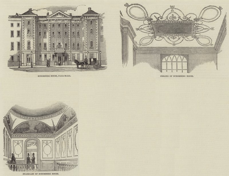 Schomberg House, Pall Mall (gravura) de English School
