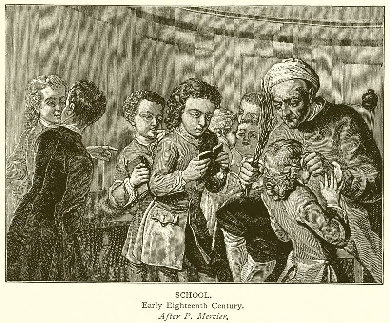 Escola. Início do século XVIII de English School