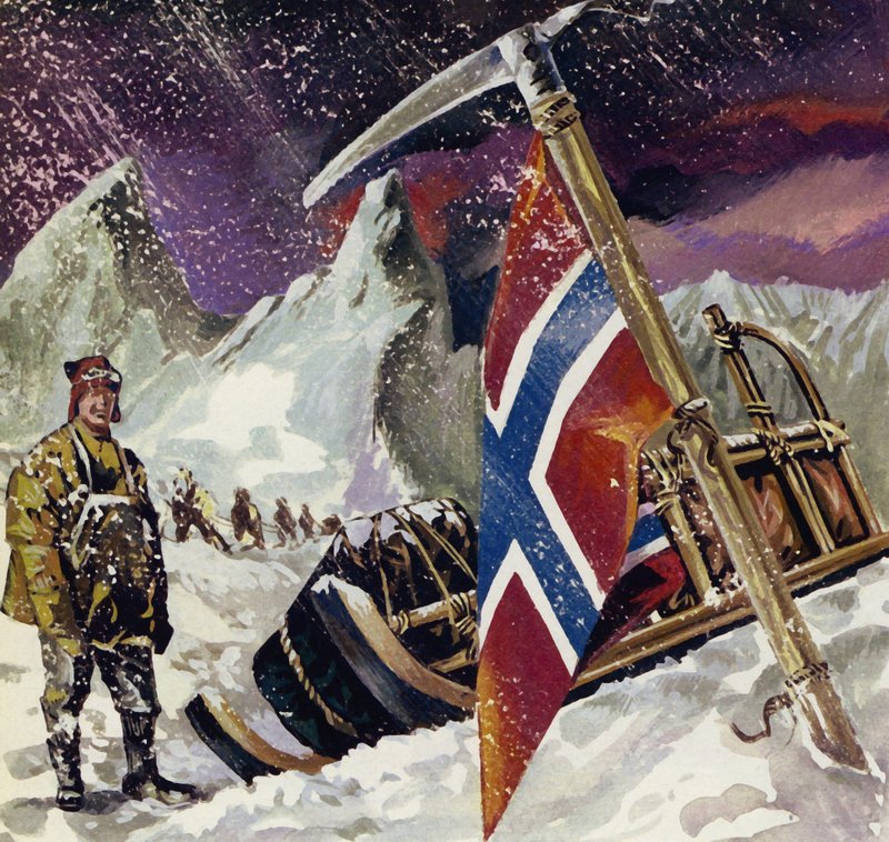 Scott chegou ao pólo apenas para descobrir que ele havia sido espancado por Amundsen de English School