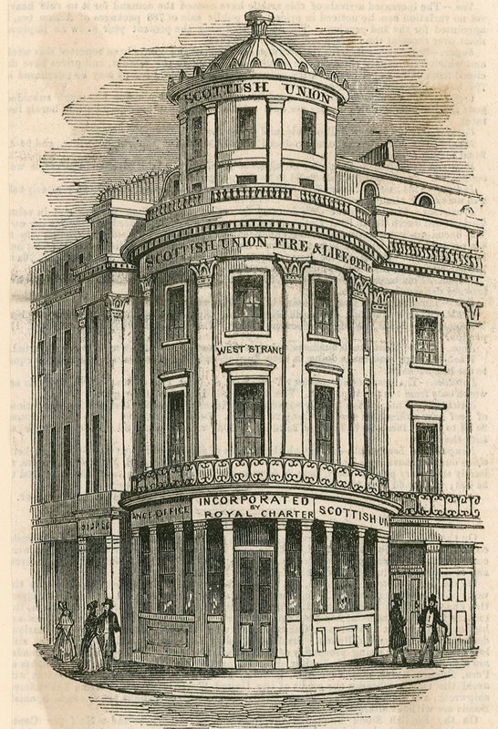 Companhia de Seguros da União Escocesa, The Strand, Londres de English School