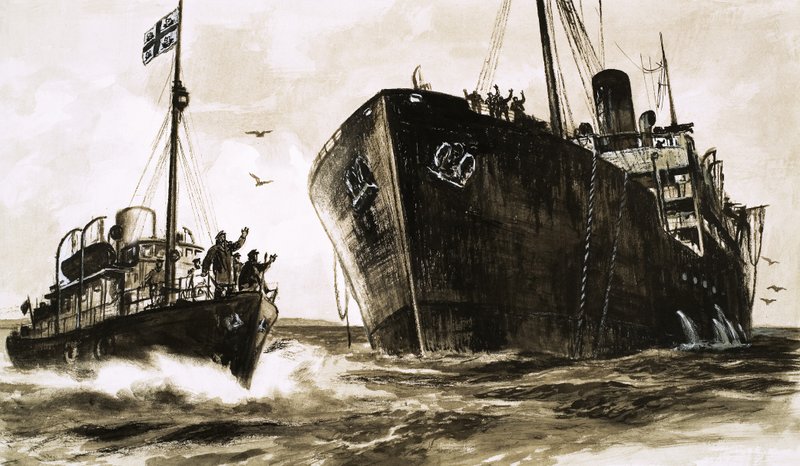 Sea Change, ilustrando a história em série de Richard Armstrong de English School