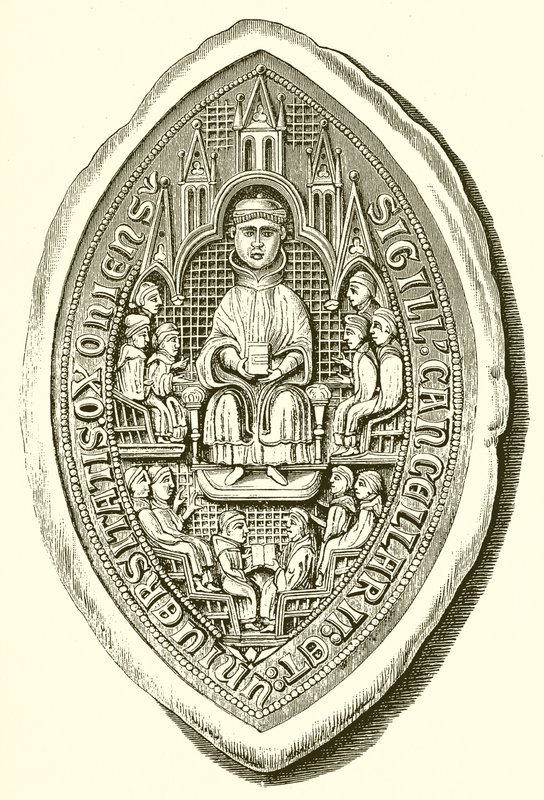 Selo da Universidade de Oxford, c. 1300 de English School