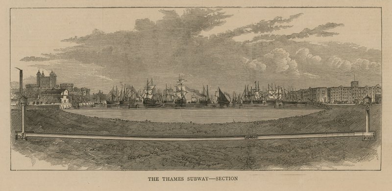 Seção do metrô Thames de English School