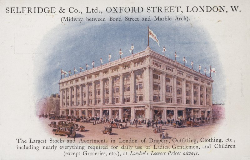 Selfridge and Company Limited, Oxford Street, Londres, Oeste de English School