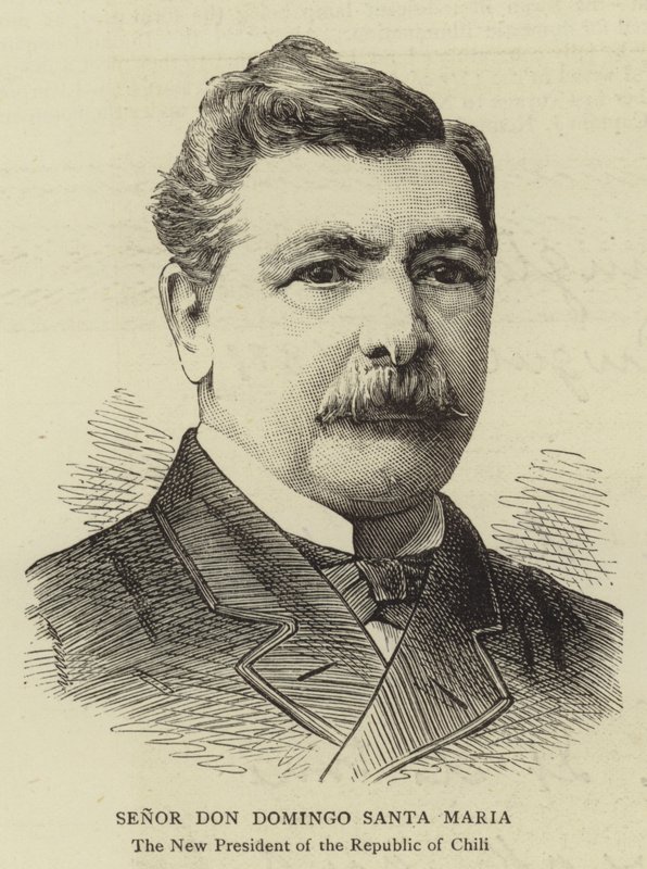 Senor Don Domingo Santa Maria (engraving) de English School