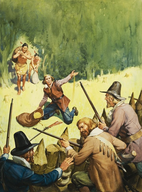 Settlors e índios americanos de English School