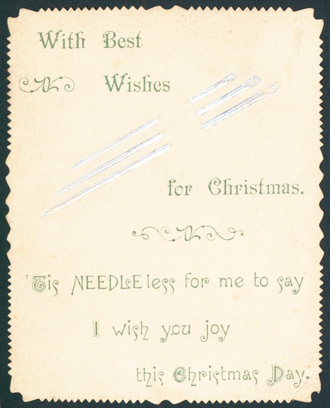 Agulhas De Costura, Cartão De Natal de English School