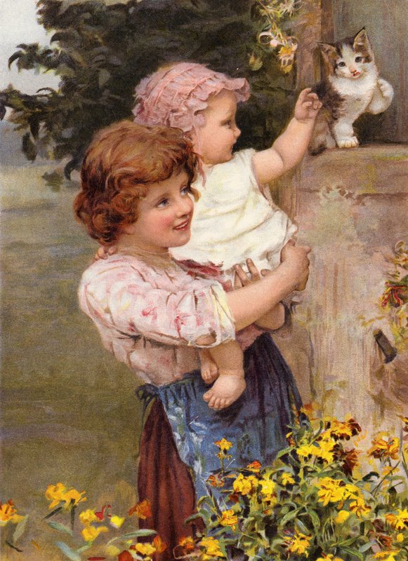 "Apertar as mãos!" (cromolito) de English School