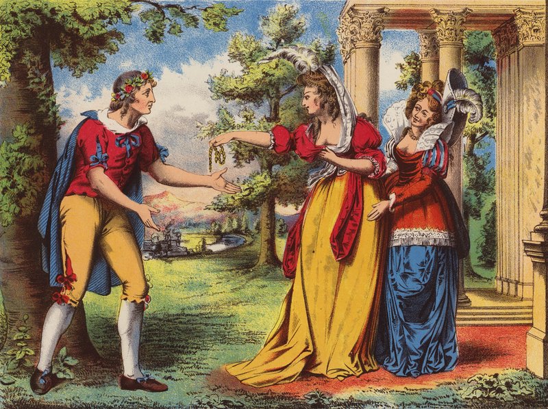 Shakespeare: As You Like It (cromolitho) de English School