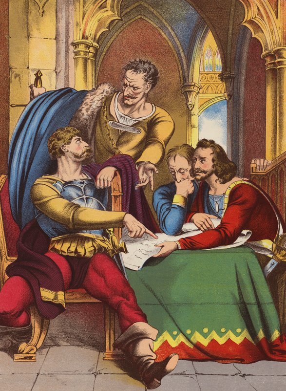 Shakespeare: Henrique IV, Parte I (cromolitho) de English School