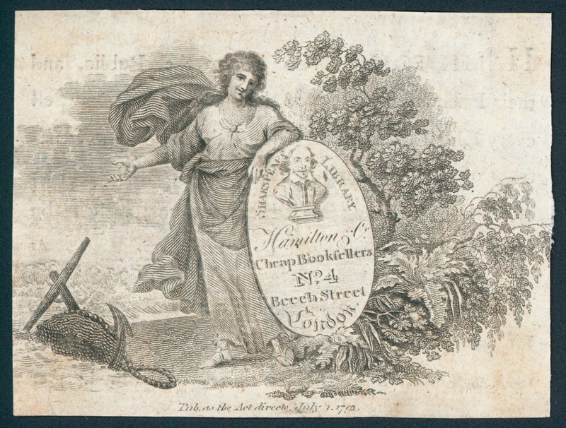 Biblioteca de Shakespeare, cartão comercial de English School