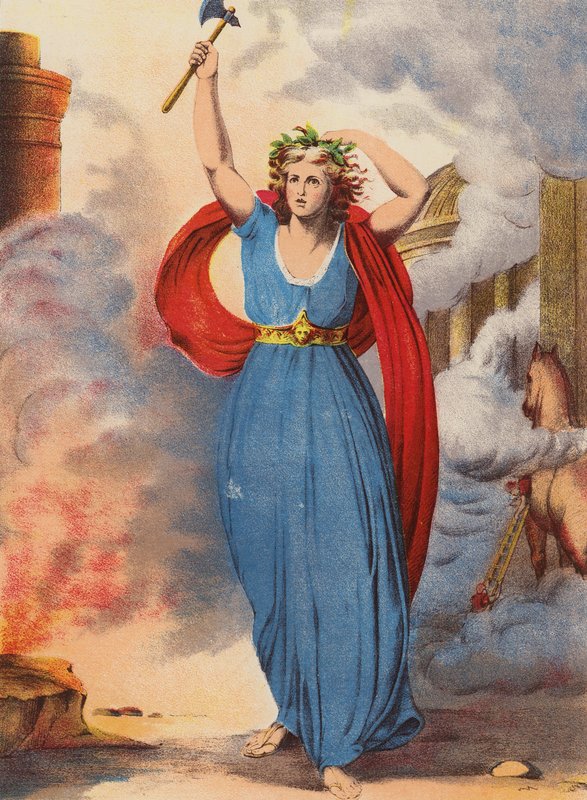 Shakespeare: Troilus e Cressida (cromolito) de English School