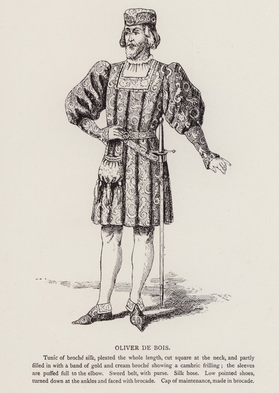 Shakespeare é como tu gostas: Oliver De Bois (litho) de English School