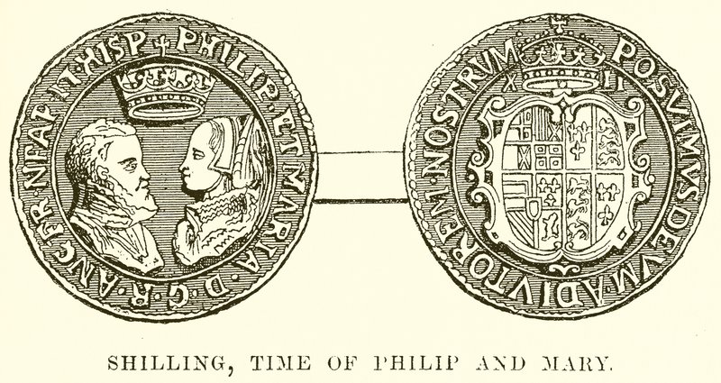 Xelim, época de Filipe e Maria de English School