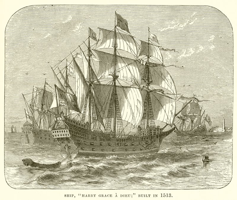 Nave, Harry Graça a Dieu; Construído em 1513 de English School