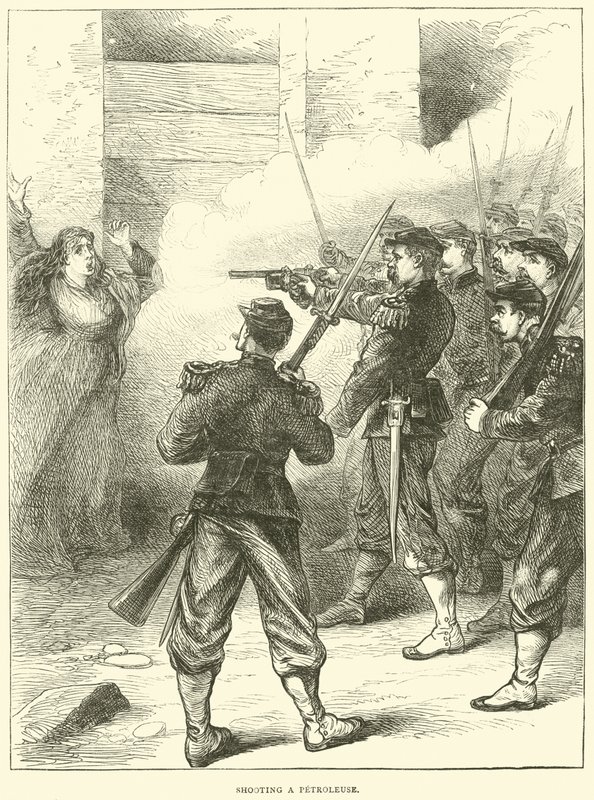Filmando uma petroleusa, maio de 1871 de English School