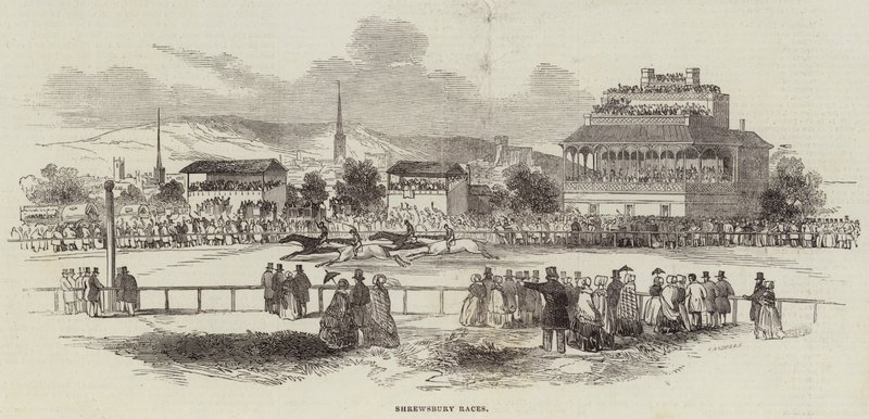 Shrewsbury Races (gravura) de English School