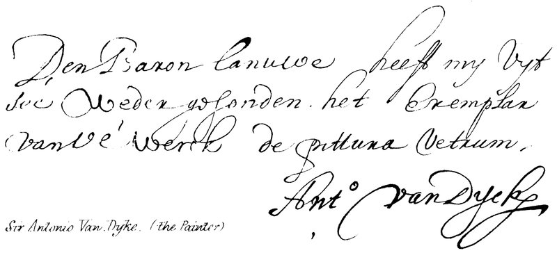 Sir Antonio Van Dyke, (o pintor) de English School