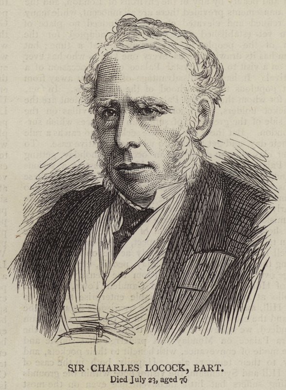 Sir Charles Locock, Baronete (gravura) de English School
