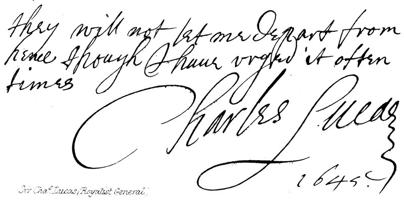 Sir Chas Lucas (General Realista) de English School