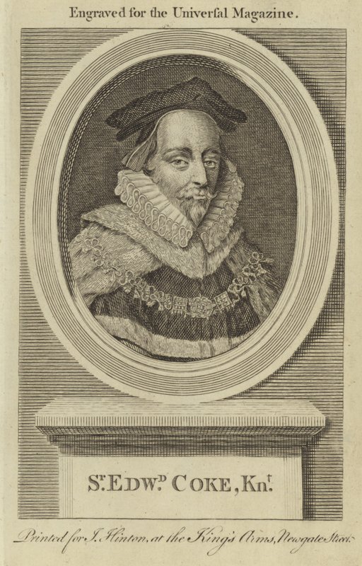 Sir Edward Coke, Cavaleiro de English School