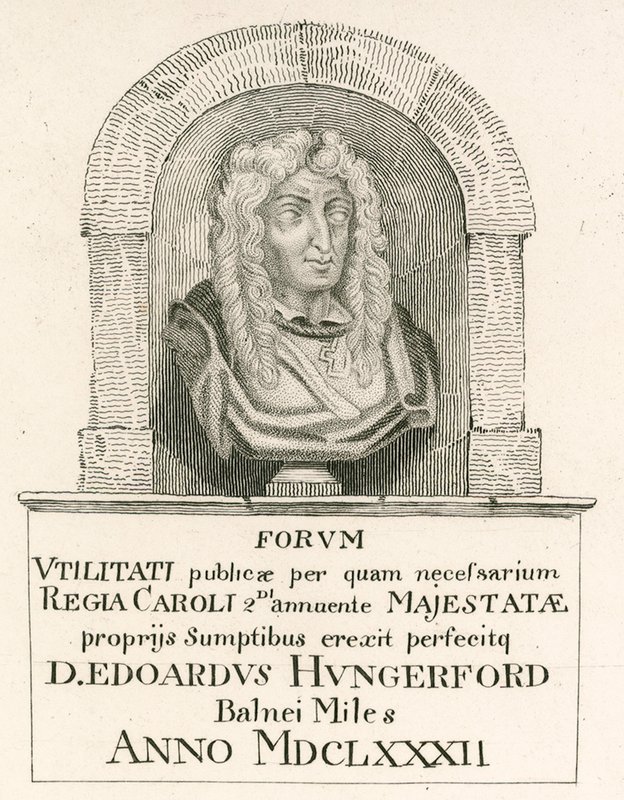 Sir Edward Hungerford, que foi criado Cavaleiro do Banho na Coroação do Rei Carlos II de English School