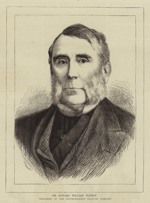Sir Edward William Watkin (gravura) de English School