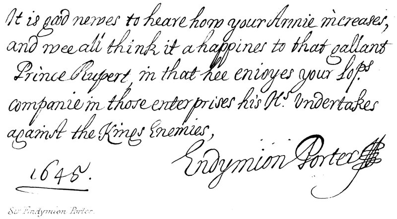 Sir Endymion Porter de English School