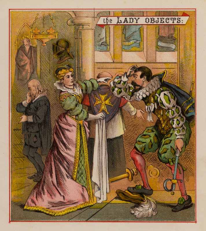 Sir Francis Drake e os seus duendes (cor litho) de English School