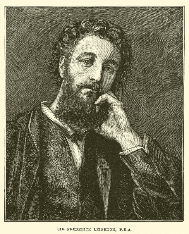 Sir Frederick Leighton, PRA (gravura) de English School