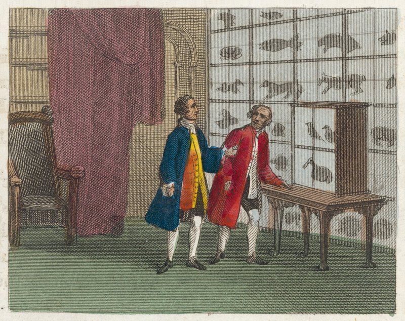 Museu de Sir Hans Sloane (gravura a cores) de English School