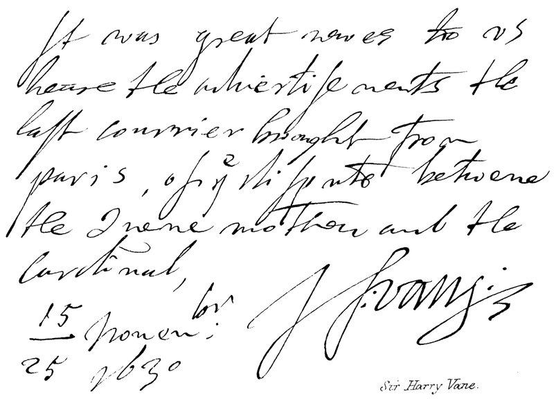 Sir Harry Vane de English School