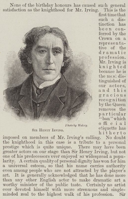 Sir Henry Irving (gravura) de English School