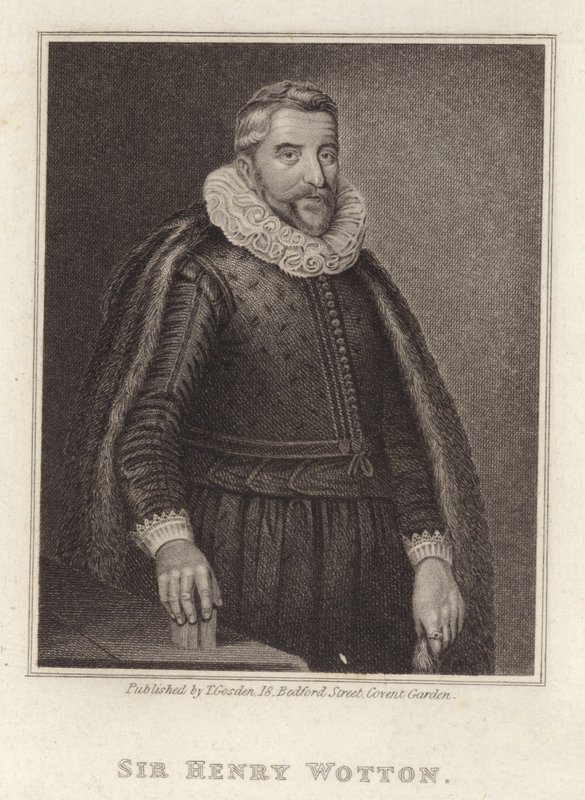 Sir Henry Wotton, diplomata e político inglês de English School