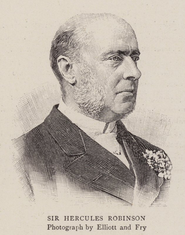 Sir Hercules Robinson (gravura) de English School