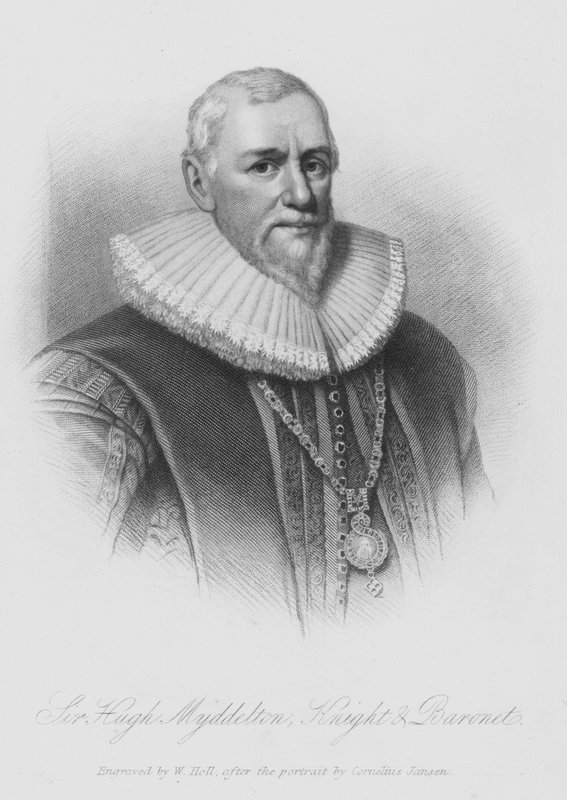 Sir Hugh Middleton (gravura) de English School