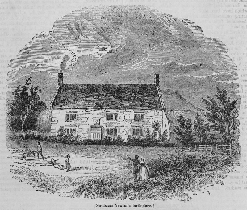 Lugar de nascimento de Sir Isaac Newton de English School
