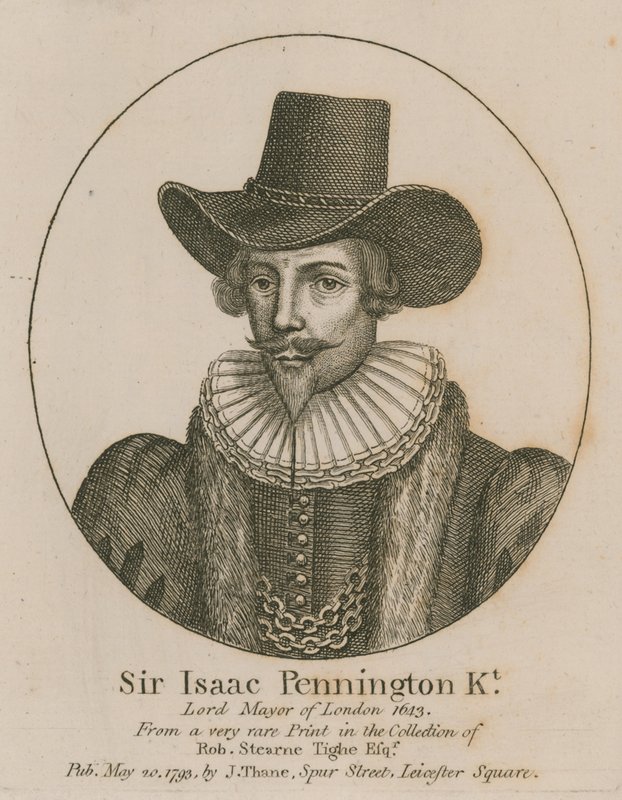 Sir Isaac Pennington, Lord Mayor de Londres 1643 de English School