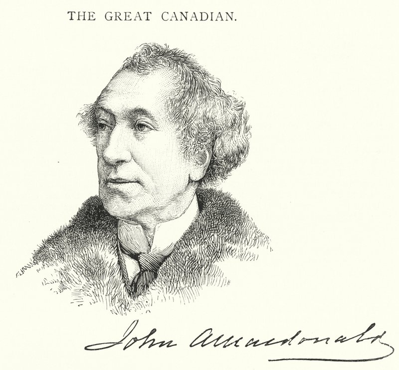 Sir John Alexander Macdonald (gravura) de English School
